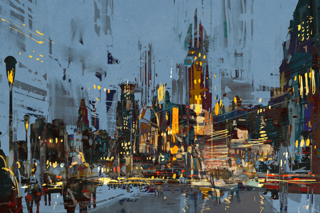 ‘The Virtual City Is Joining the Real One at the Forefront’ Illustration for news: ‘The Virtual City Is Joining the Real One at the Forefront’